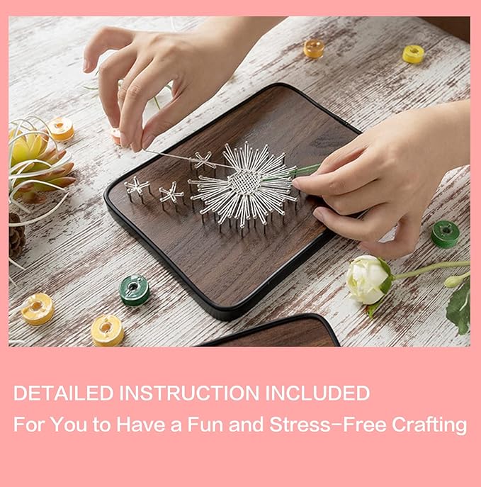 BAZIMA DIY String Art Kit for Beginner,Unique Gift, DIY Dandelion Craft Kit,Craft Kit for Holidays