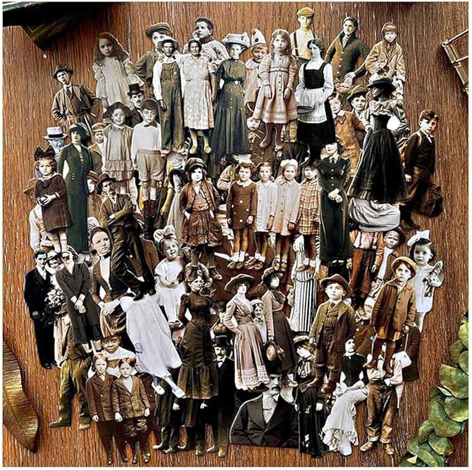 Vilikya 83Pcs Dark Academia Paper Dolls for Junk Journal Supplies, Vintage Cardstock People Cutouts for Scrapbook Kits, Collage Ephemera for Junk Journals, Thick Decorative Papers for Room Decor Wall