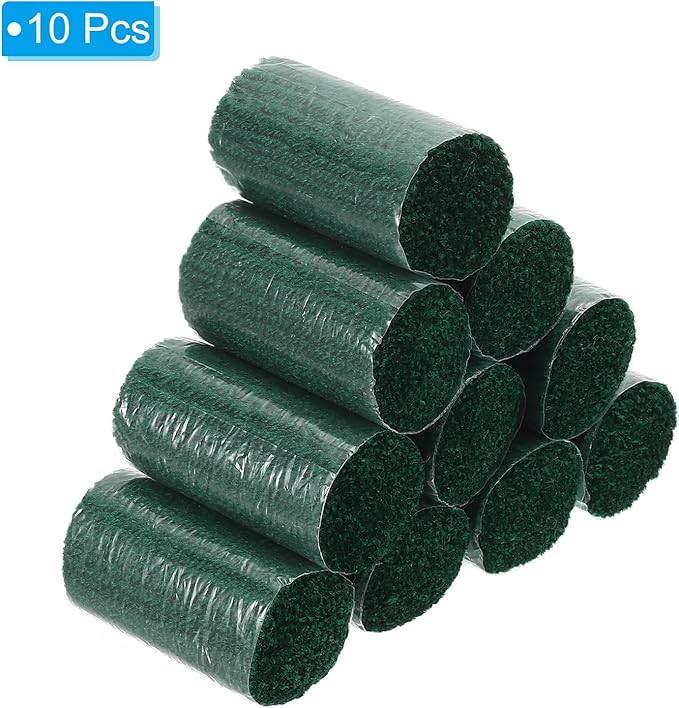 PATIKIL 10 Rolls Latch Hook Yarn Kit - Precut Rugs Yarn for Making Crochet Bundles, Tapestry DIY Craft - for Adults Beginners, Dark Green