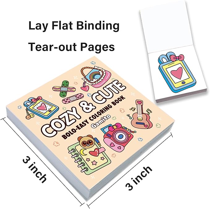 Mini Coloring Book for Adults, 4-Pack Travel Small Coloring Books, Pocket Size Adults Relaxation Coloring Books Stress Relief Adult Mini Coloring Book (4-Pack)