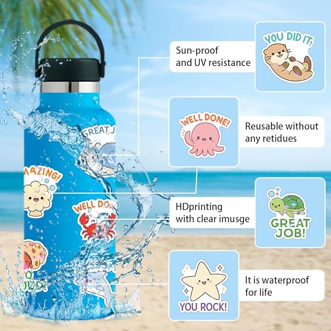 cute stickers bulk for kids,girls,boys,teens adult water bottle laptop, phone (teacher reward stickers)