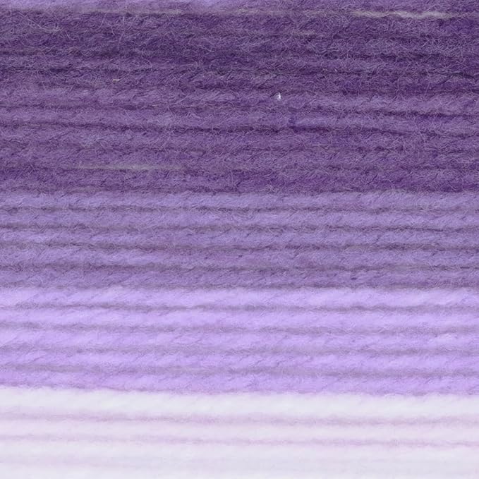 Lion Brand Yarn Mandala Gradient, Multicolor Yarn for Knitting, Crochet and Crafting, Purple, 3 Pack