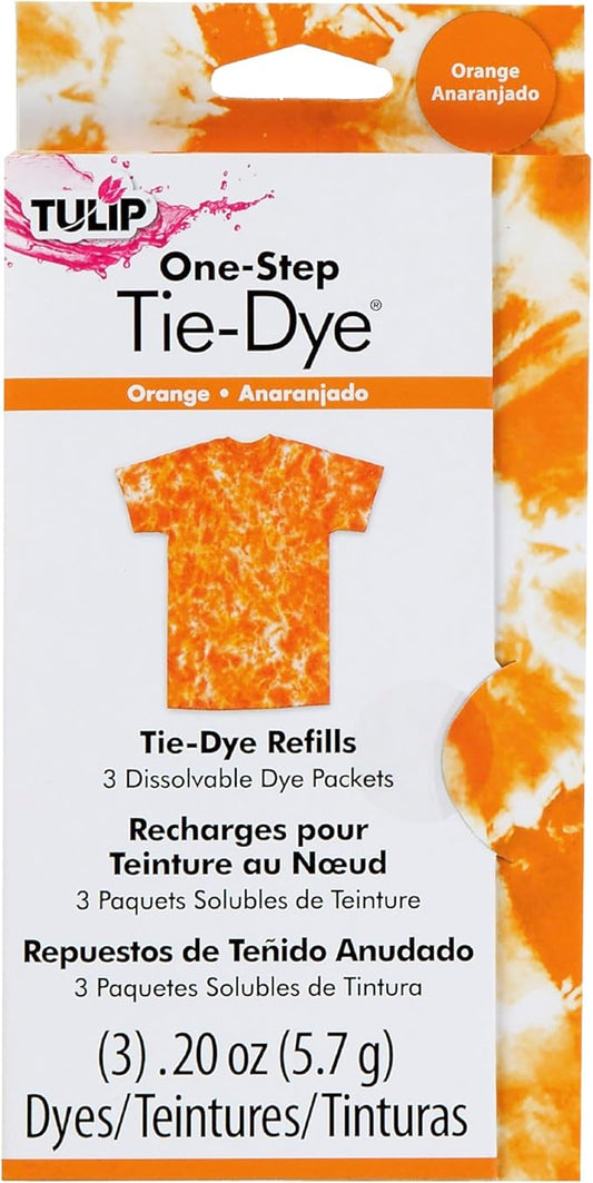 Tulip One-Step Tie-Dye Kit Dye Refill Packs, Orange