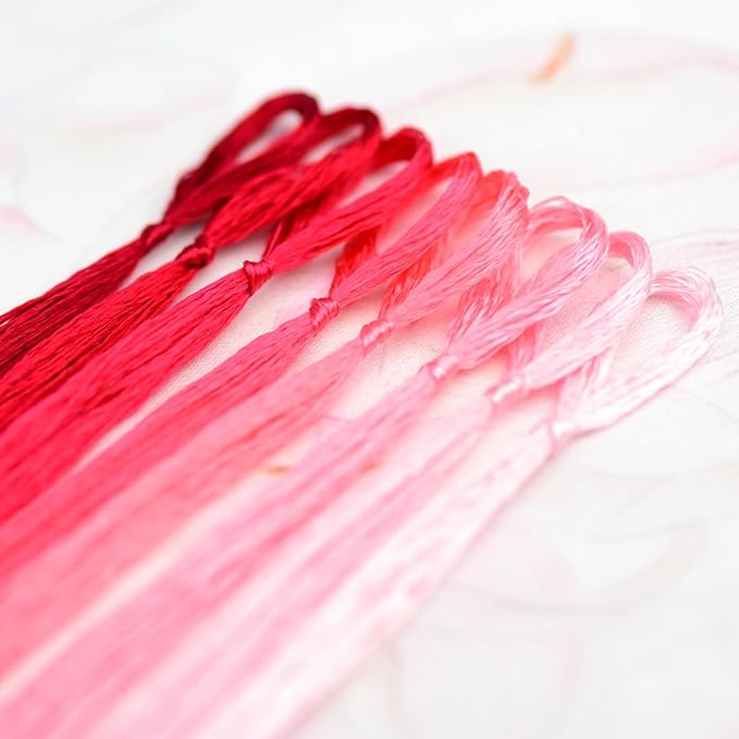 Natural Silk Thread, Handmade Embroidery Thread, 8 Colors, 110m Each, Mulberry Silk Floss for Hand Embroidery, Fine Detailed Needlework, Luxury Embroidery Threads Set（11）
