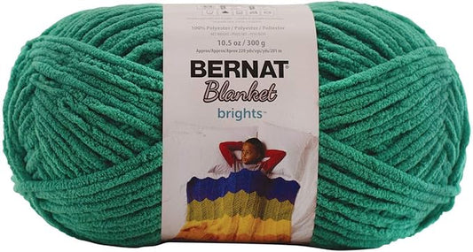 BERNAT BLANKET BRIGHTS YARN 300G 10.5 OZ, GOGO GREEN