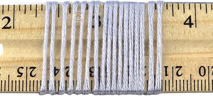 10-Pack of Yonkey Monkey 500 Grams Yarn - 70% Rayon derived from Bamboo, 30% Cotton - Imported - White Gray 9006