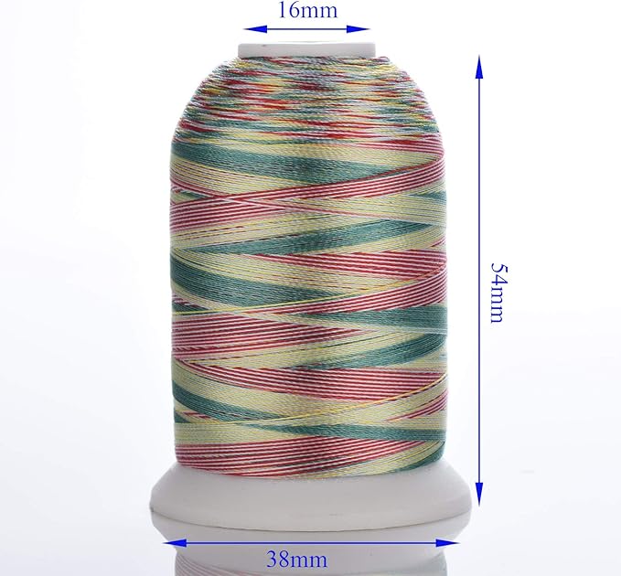 Simthreads 28 Variegated Color Embroidery Machine Thread 1100 Yards Each for Janome Brother Pfaff Babylock Singer Bernina Husqvaran and Most Sewing Embroidery Machines