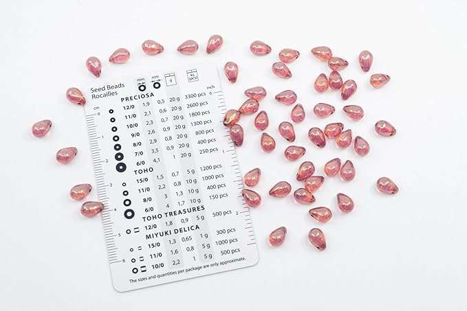 Czech 50-Piece Glass Beads, 6x9mm, Teardrop Opal White Pink Luster (14495)