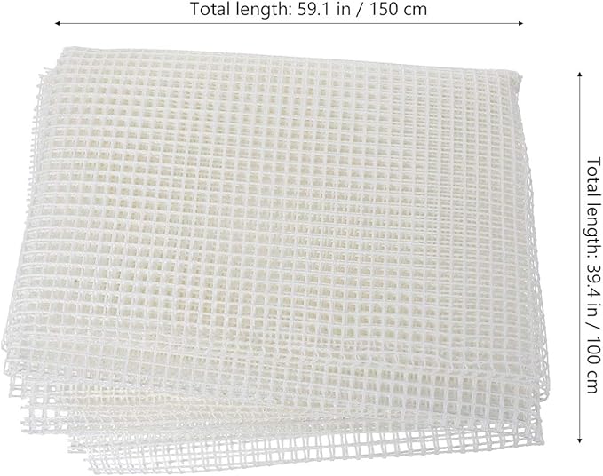 ARTIBETTER Blank Rug Hooking Mesh Canvas: Latch Hook Rug Canvas Rug Mesh Canvas Latch Hook Tool for DIY Latch Hook Rug Tapestry Canvas, 58 x 39 Inches