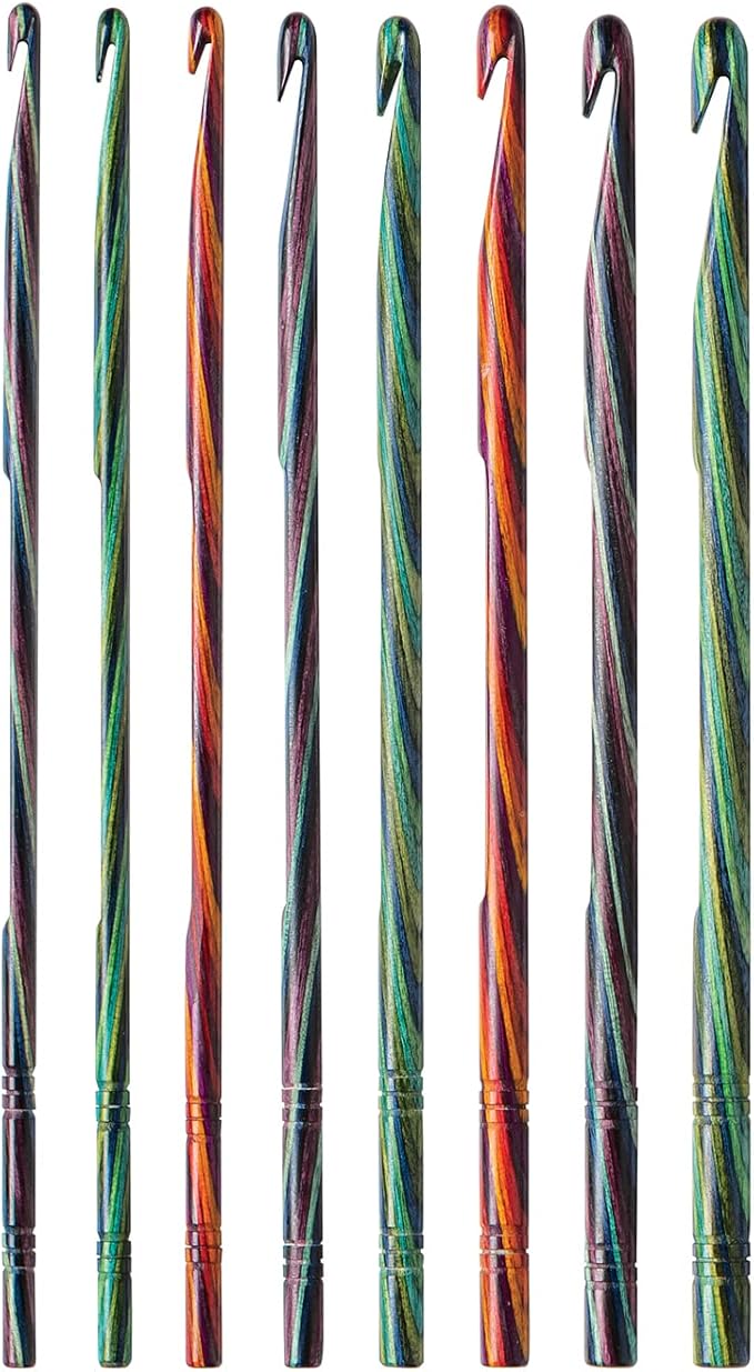 Knit Picks WeCrochet Mosaic Regular Wood Crochet Hook Set - 8 Sizes US E-K