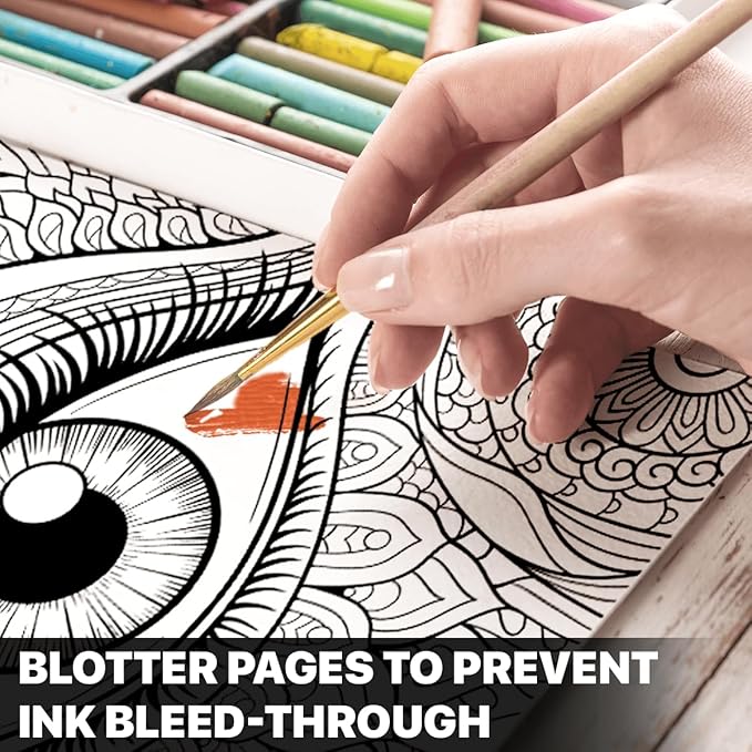 southern lotus artistic eyes spiral coloring book for adults women teens to relax stress relief