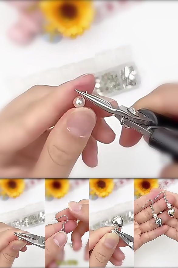 GoddenMene Adult Jewelry Making Supplies kit, Jewelry Making Materials and Tools, Including Jewelry Pliers, Wire, Necklace Chain, Discovery Items, Magnifying Glass and Storage Bag, Repair Assistant