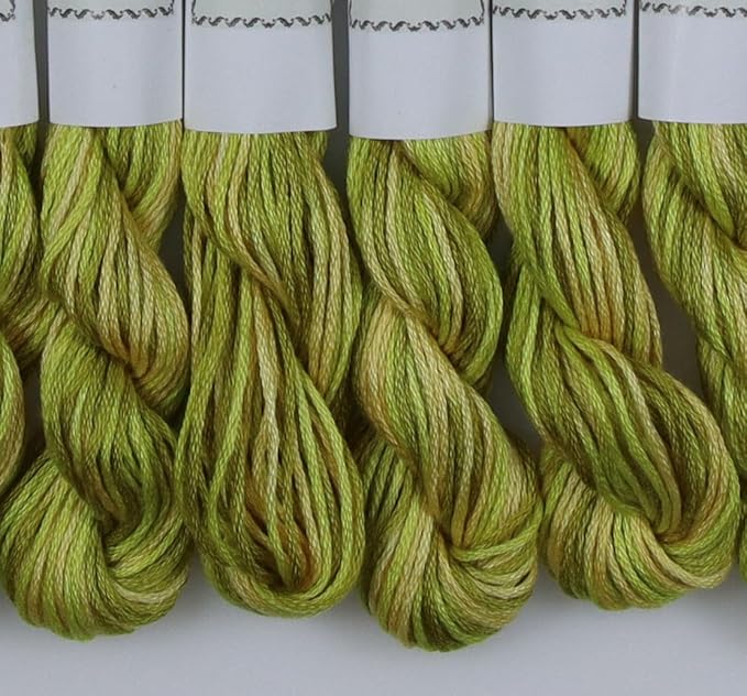 KCS Big skeins of 25 Meters Size 25 Color Variegated Cross Stitch Stranded Threads,6 skeins,4070