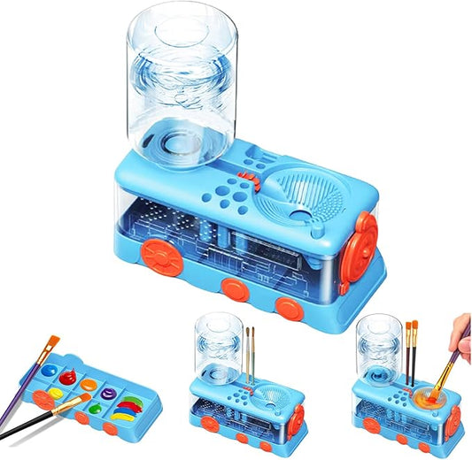 New Paint Brush Cleaner Tool,Brush Rinser Cup Painting Running Water Circulation Art Supplies for Acrylic,Watercolor and Water Based Creative Gift for Adult Artist Beginners Kids