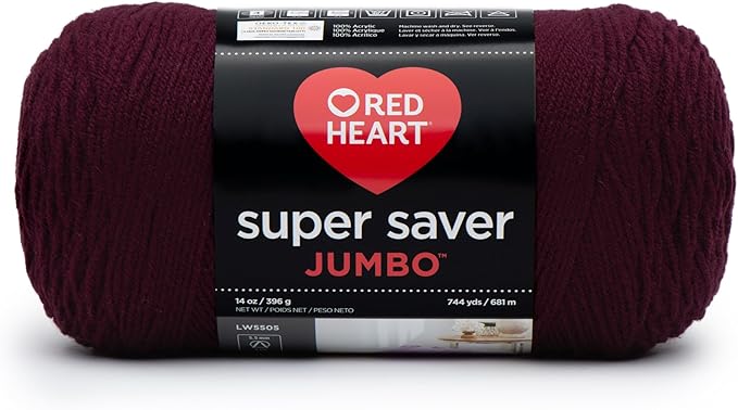 Red Heart Super Saver Jumbo Yarn, Claret