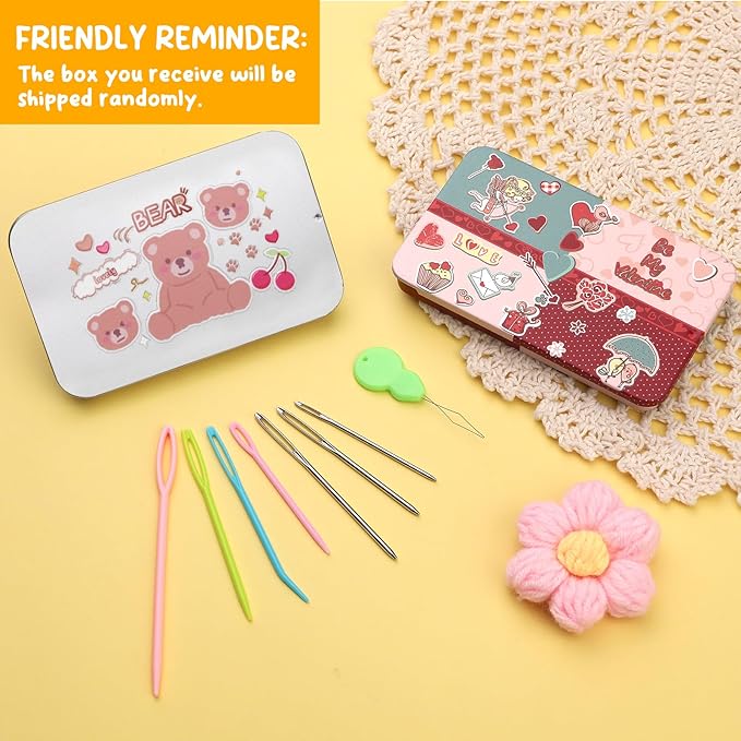 UOOU 73 Pcs Yarn Needles Set, Tapestry Needle, Darning Needles for Yarn, Yarn Needles Large Eye, Plastic Needles for Yarn, Knitting, Crocheting and Sewing