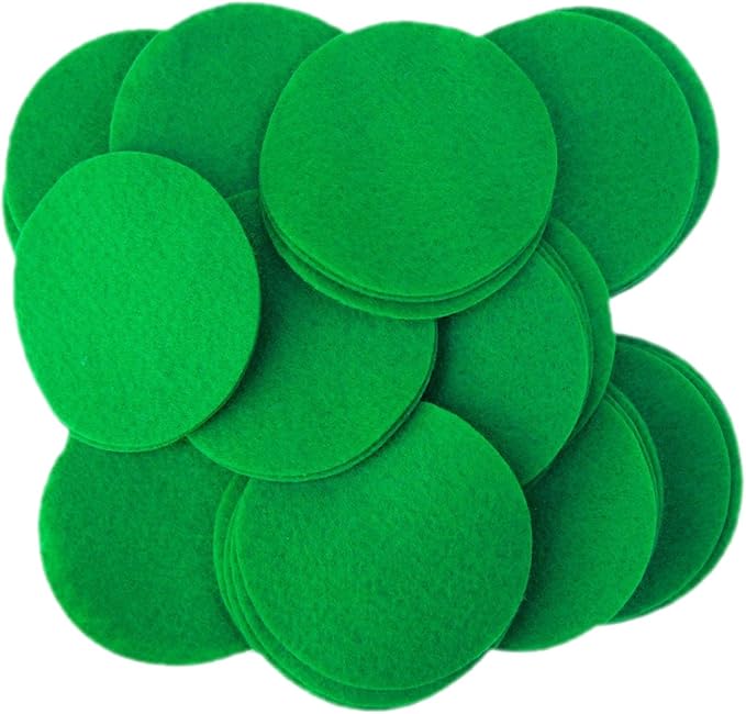 Playfully Ever After Green Craft Felt Circles (5 Inch - 18pc)