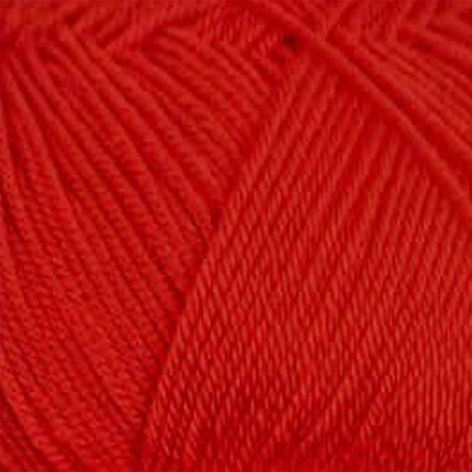 Estako Dream, (4 Skeins Pack) 100% Microfiber Acrylic Yarn, Soft, Super Fino/Fingering Weight (1) for Crochet and Knitting (4 x 3.5 Oz) / (4 x 382 Yrds) (73046 - Red)
