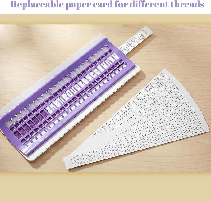 50 Positions Floss Organizer Embroidery Shelf, Thread Organizers for Sewing and Cross Stitch Embroidery Thread, Paper Card Sewing Needle, Embroidery' Floss Organizer