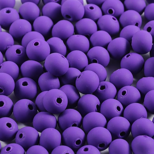 250Pcs Purple Clay Beads for Bracelets Making, 6mm Round Beads for DIY Necklace Earring Making Kit