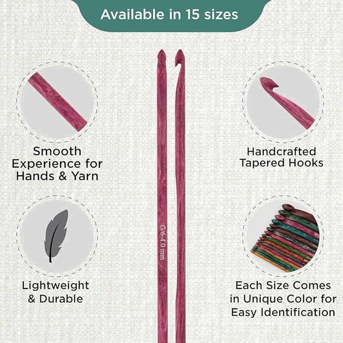 KnitPro Dreamz Single-Ended Crochet Hook | US Size G (4mm)