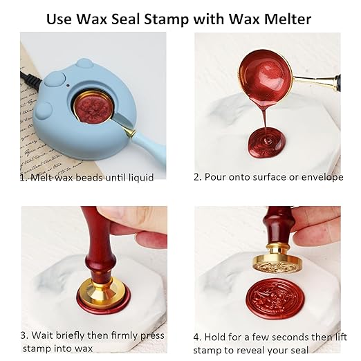 250pcs Wax Seal Beads Navy Blue, Andotopee Premium Sealing Wax Beads for Stamp Seals, Octagon Seal Stamp Pellets Refill Pack for Wedding Invitation, Letter Envelope, Scrapbook DIY Crafts