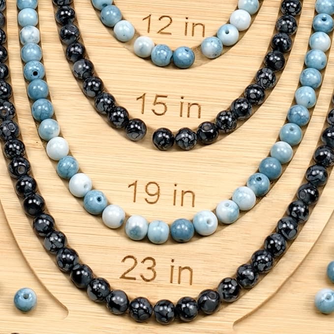 Petoysoso Bead Boards for Jewelry Making, Bamboo Beading Board for Necklace & Bracelet,Jewelry Making Supplies,Bead Tray Supplies DIY