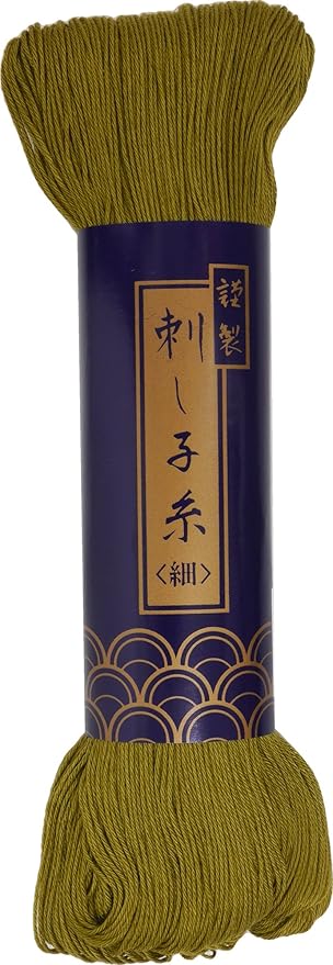 Yokota Kurodaruma 刺子 String Fine 170m 5 Skein Set - Embroidery Yarn - 100% Cotton