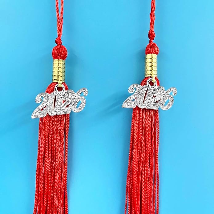50 pieces 2026 Year Charm for Graduation Tassel Graduation Charm Pendant for DIY Jewelry Making