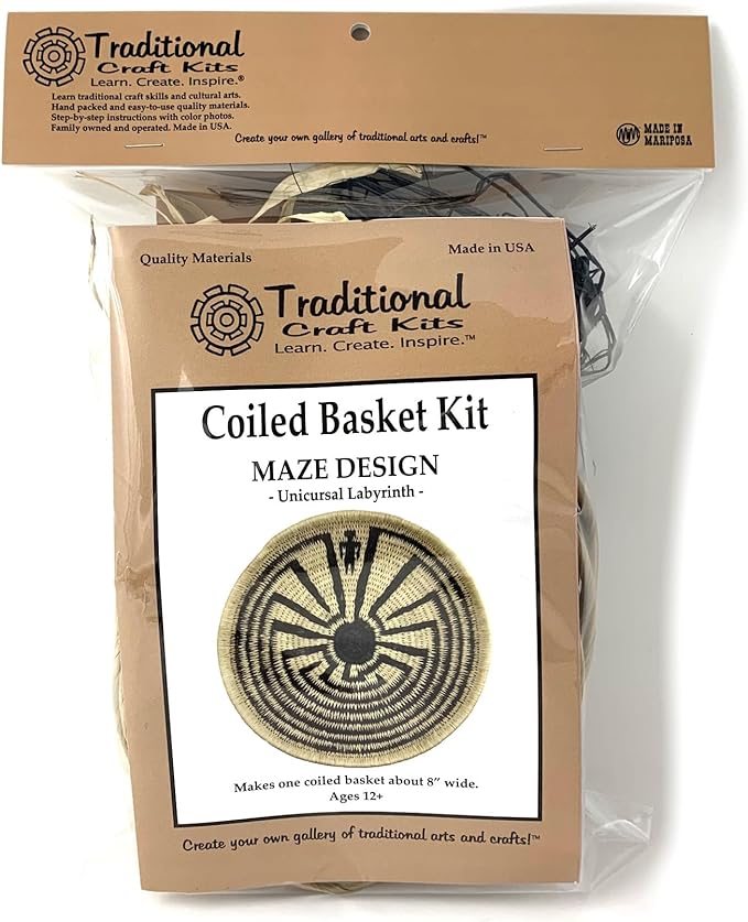 Coiled Basket Kit - Maze Design