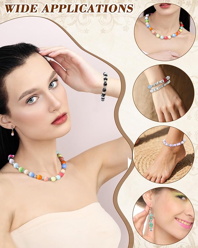 309Pcs FIVEIZERO Antique Silver Spacer Beads for Jewelry Making, Assorted Bulk Styles Tibetan Metal Beads & 6mm, 8mm Rondelle Spacer for Bracelets, Necklace, Earring Jewelry Making