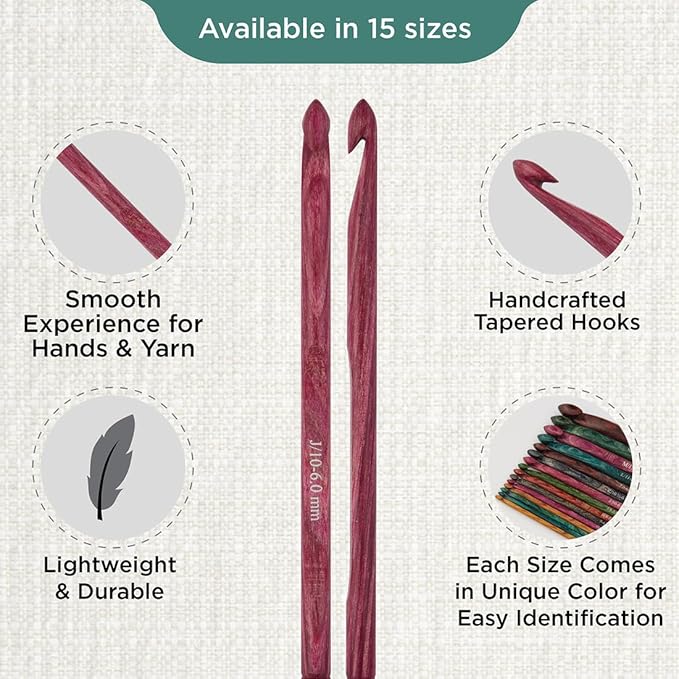 KnitPro Dreamz Single-Ended Crochet Hook | US Size J (6mm)