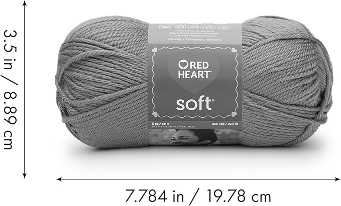 Red Heart Soft Turquoise Yarn - 3 Pack of 141g/5oz - Acrylic - 4 Medium (Worsted) - 256 Yards - Knitting/Crochet