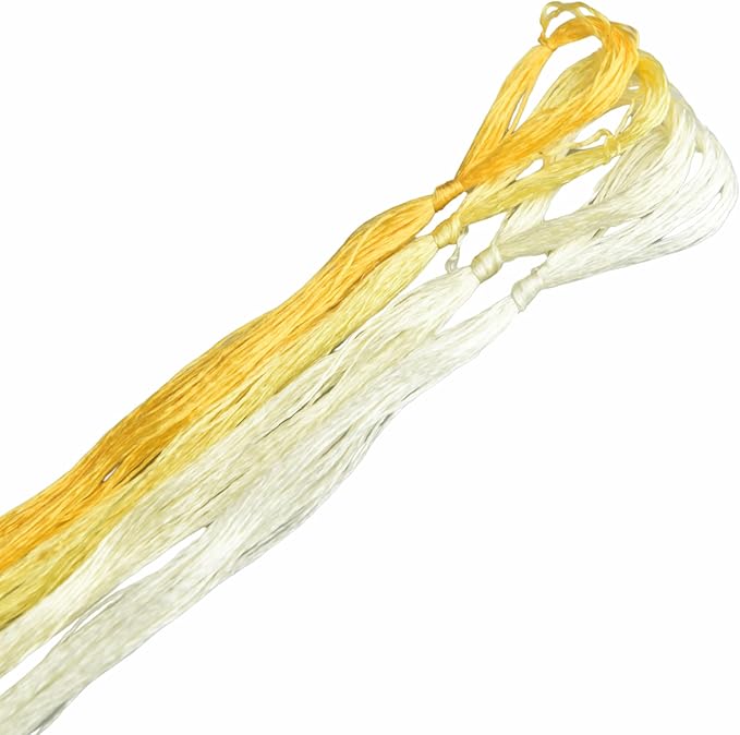 4 Skeins Mulberry Silk Floss Embroidery Thread Floss-Cross Stitch Threads China Silk Woven Jewelry Threads DIY Sewing Kits (06)