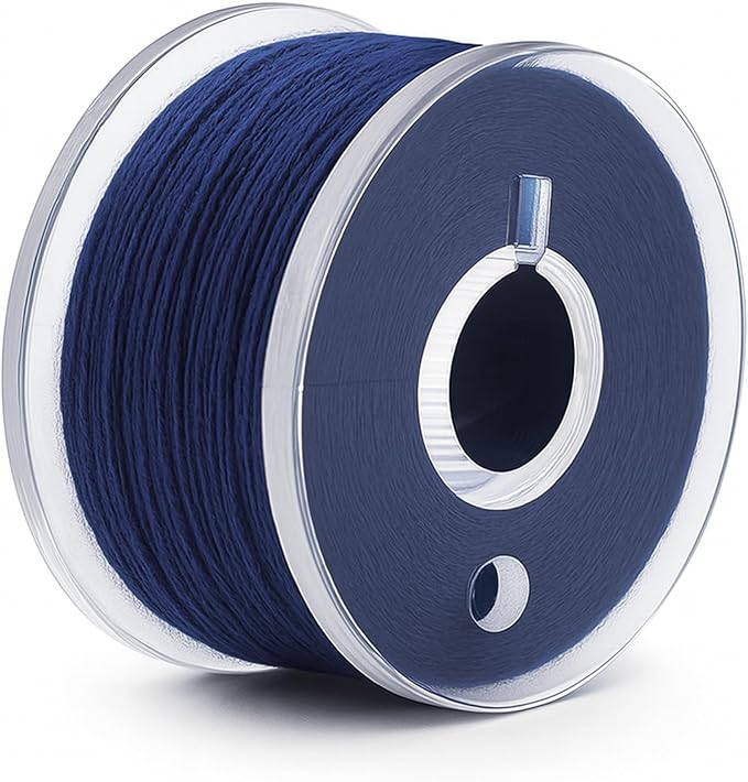 Mandala Crafts 144 Navy Blue SA156 Prewound Bobbins for Singer Sewing Machine -15J SA156 Prefilled Bobbin Thread for Brother Sewing Machine and Embroidery
