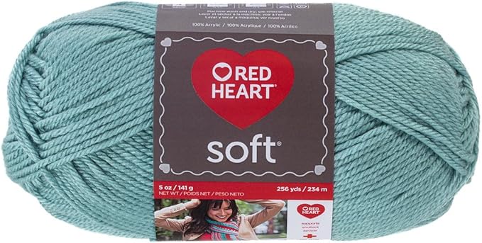 Red Heart Soft Yarn, Seafoam
