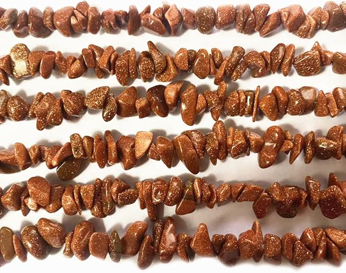 7-8mm Natural Gold Sandstone Gemstone Chips Beads Healing Crystals Waist Bracelets Necklace Kit Irregular Stone DIY Crafts Design Jewelry Making