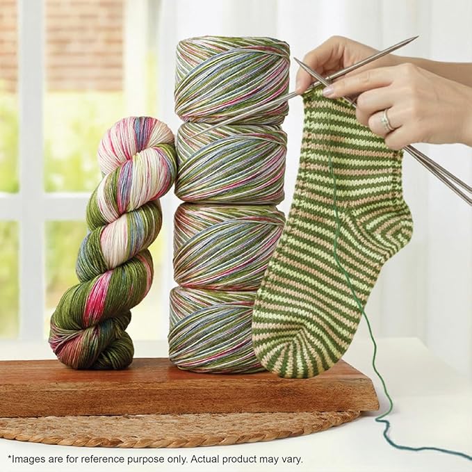 KnitPro Symfonie Fingering Weight Hand Dyed Variegated Yarn Skein | Extra Fine Merino Wool & Polyamide Blend for Knitting & Crocheting, Oeko-TEX Certified 400m, 100g | Terra Summer Romance