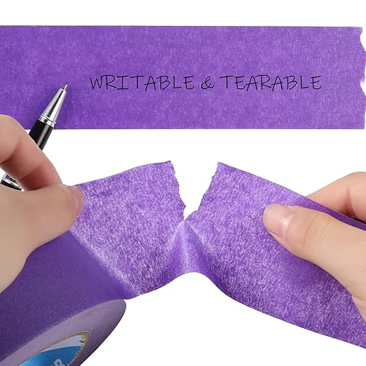Purple Painters Tape,2 inch x 60 Yards - Medium Adhesive Masking Tape for Painting,Labeling,DIY Crafting,Decoration and School Projects