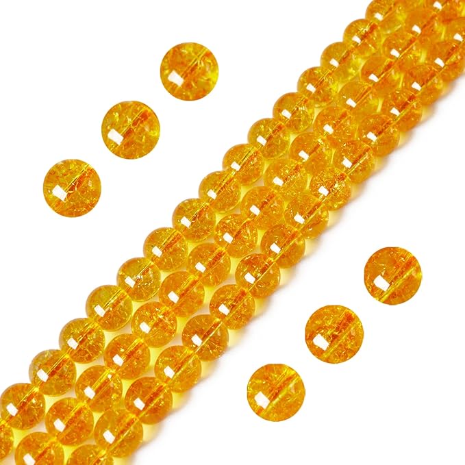 100pcs 10mm citrine beads natural gemstone beads round loose beads for jewelry making