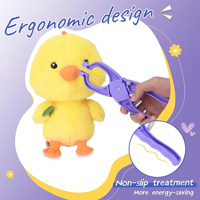 Upgraded Safety Eye Tool for Crocheting, Auxiliary Tool for 5-30mm Stuffed Animals Safety Eyes, Doll Making Tool, Time Saving, Labor Saving and Hand - Friendly Safety Eye Snapper Tool