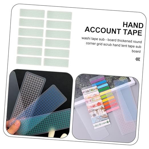 STOBOK 40Pcs Washi Tape Board Dispensers for Scrapbooking DIY Crafts and Planner Supplies Thickened Round Corner Design for Home Office and School Use
