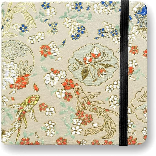 Square 5x5 Bleedproof Marker Paper Pad, 110 GSM Alcohol Ink Bristol Paper Sketchbook, Handmade Journal Hardbound 88 Sheets (176 Pages) Markers Ink Mediums Art Sketch Book Golden Jade Leaf
