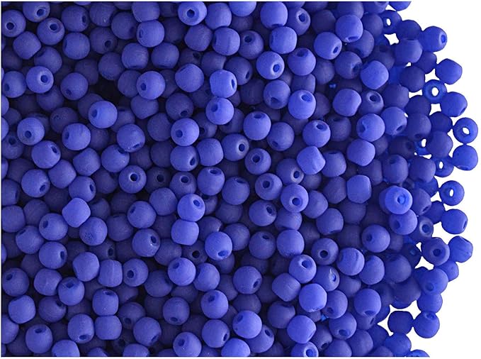 SCARA 0.35 Ounce (10g) Czech Glass Round Beads 0.08 inches (2mm), NEON (UV Active) Glass Beads for Jewelry and Bracelets Making, Beads for Bracelets, Bead kit MEGA Mix