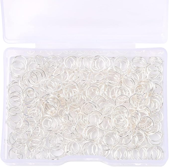 Silver Plated Jump Rings Non Tarnish 7mm 300pcs for Jewelry Making Findings
