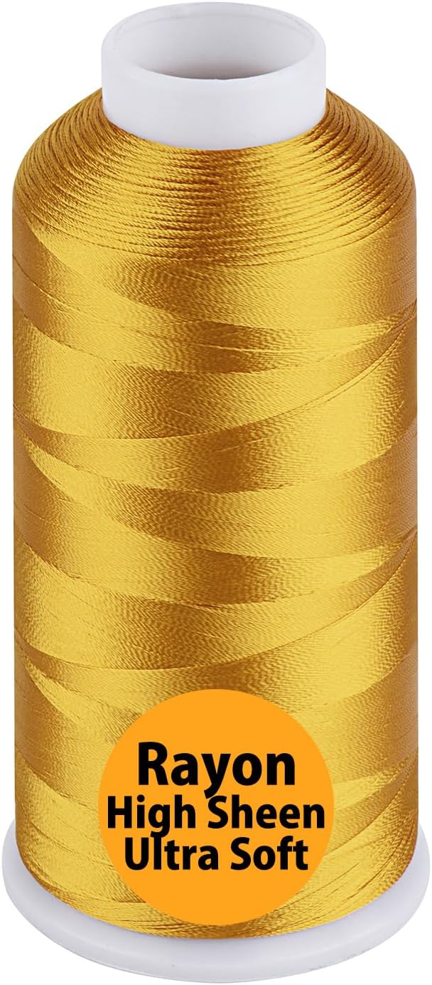 Simthread Rayon Embroidery Thread 5500 Yards, 40wt 100% Rayon Viscose for Commercial and Domestic Machines - Citrus Burst 1137