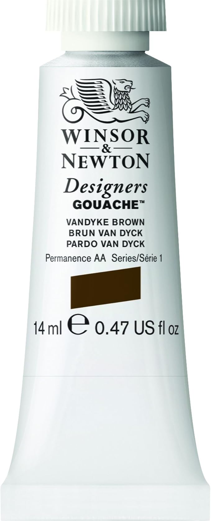 Winsor & Newton Designer's Gouache, 14 ml (0.47oz) tube, Vandyke Brown
