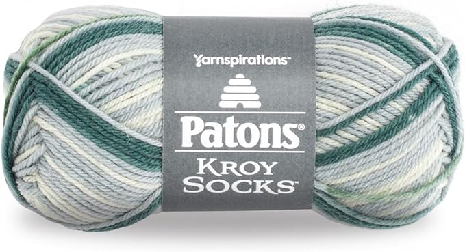 Patons Kroy Socks Yarn - (1) Gauge - 1.75 oz - Landscape Landscape - For Crochet, Knitting & Crafting