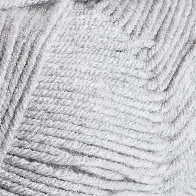 Knit Picks Brava Gray 100% Acrylic Worsted Weight Soft Yarn for Knitting, Crocheting, Knitting Machine use, Medium Weight 4 Yarn for Washable Projects (Dove Heather)