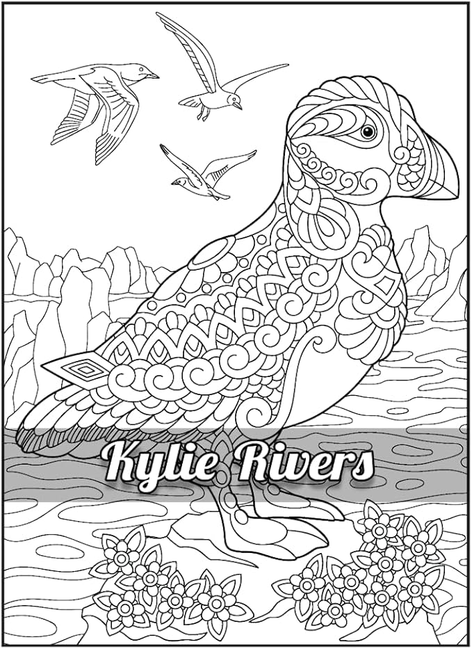 100 Ocean Animals: Relaxing Adult Coloring Book for Women & Men - Spiral Bound | Fun Facts & Stress Relief Coloring of Octopuses, Whales, Dolphins, Sea Turtles, Sharks, Stingrays, Axolotls & More
